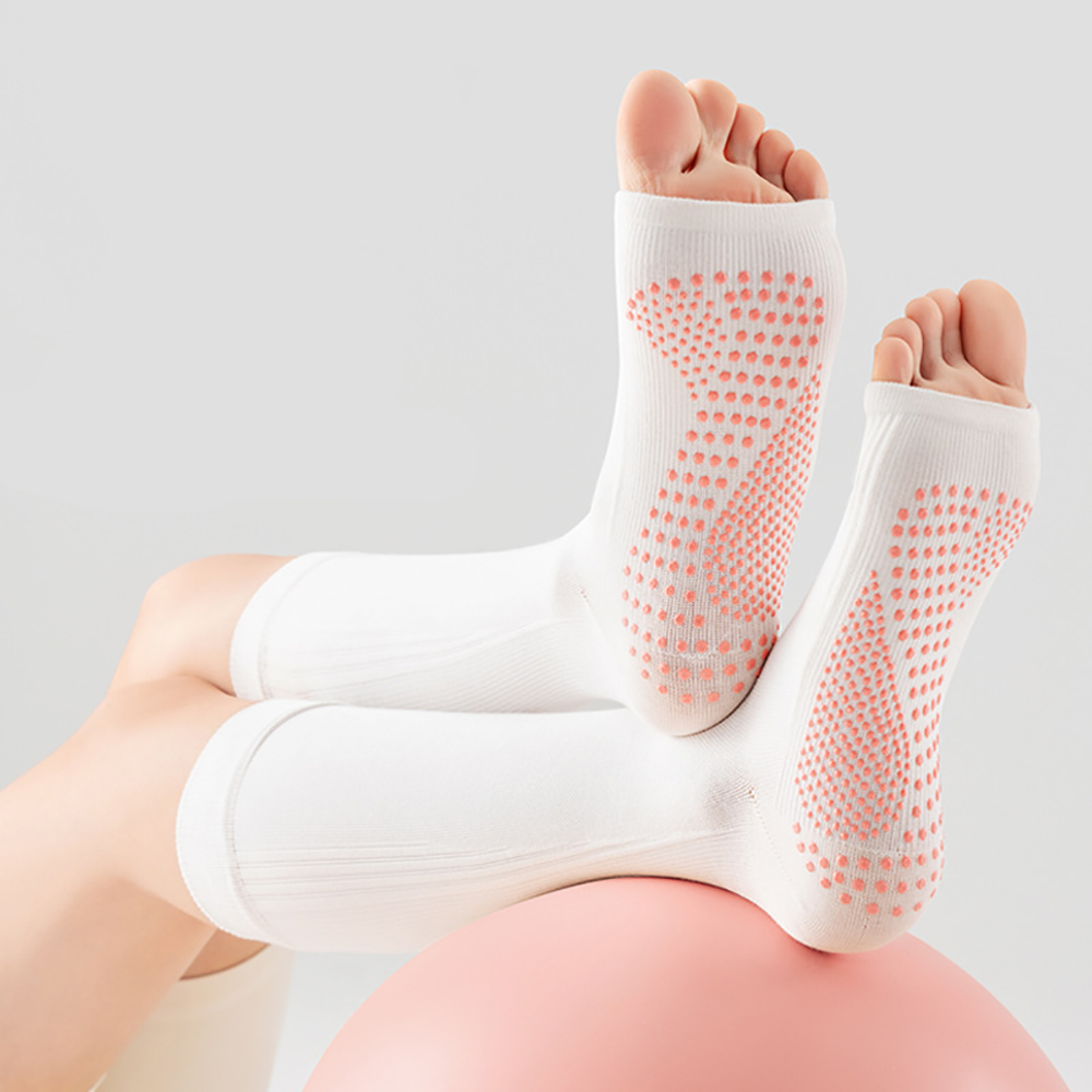 Yoga Of Fitness - Professionelle Yoga-Socken mit offener Zehenpartie für